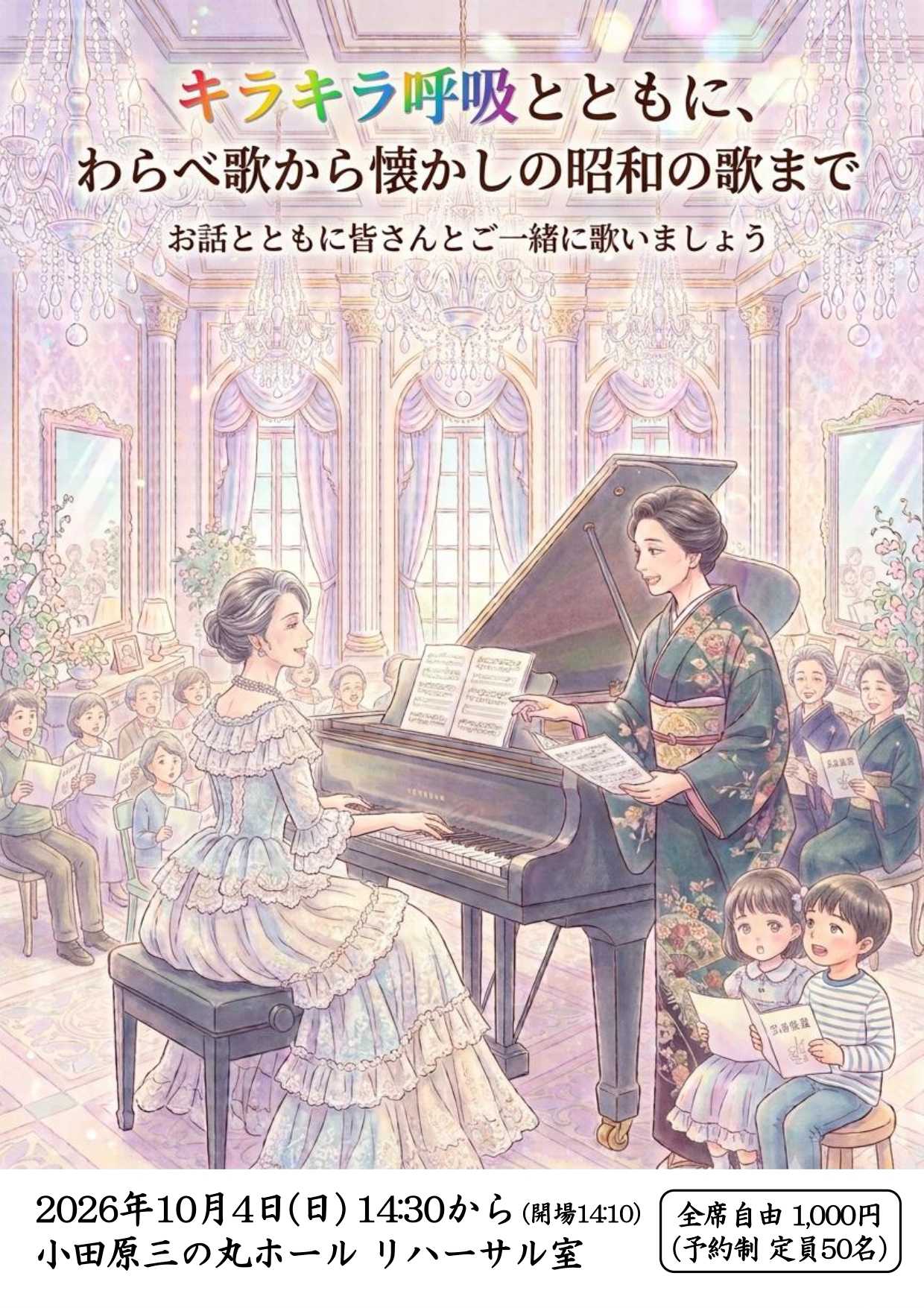 キラキラ呼吸とともに みなさまご一緒に歌いましょう