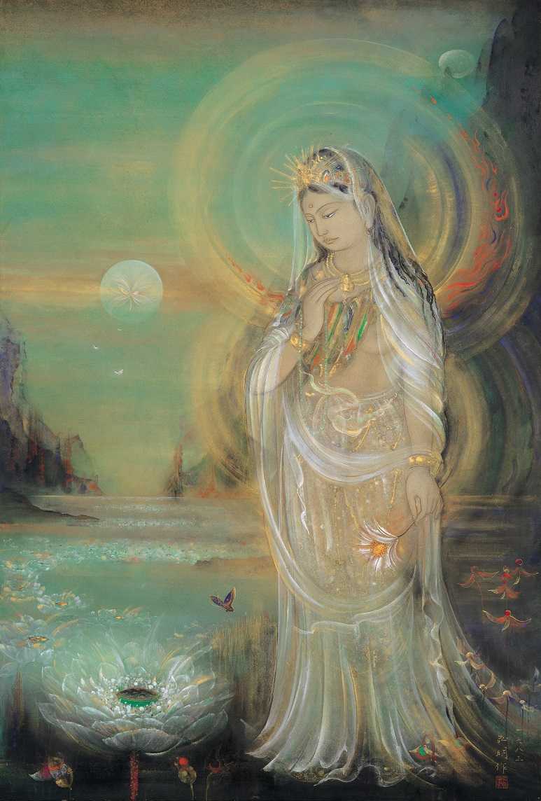 近藤弘明、【華苑久遠】、希少な額装用画集より、新品額装付、状態良好 近藤弘明、【華苑久遠】、希少な額装用画集より、新品額装付、状態良好